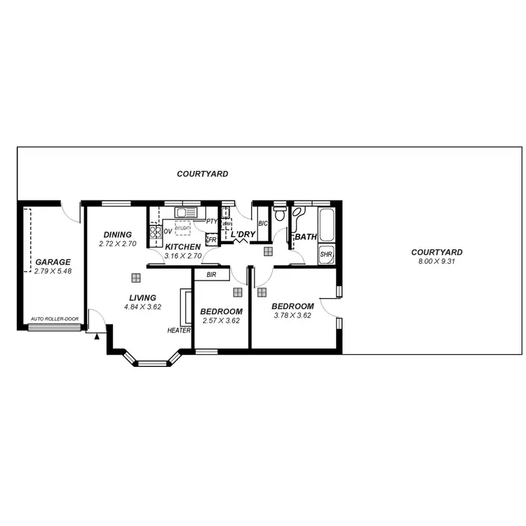 Floorplan of Homely unit listing, 4/14 Park Road, Kensington Park SA 5068