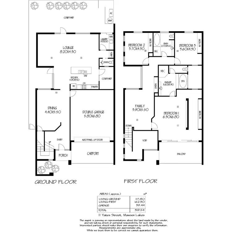 Floorplan of Homely house listing, 11 Yates Street, Mawson Lakes SA 5095