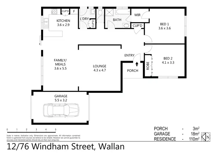 Floorplan of Homely unit listing, Unit 12/76 Windham Street, Wallan VIC 3756