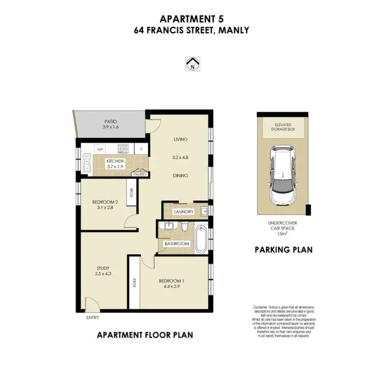 Floorplan of Homely apartment listing, 5/64 Francis Street, Manly NSW 2095