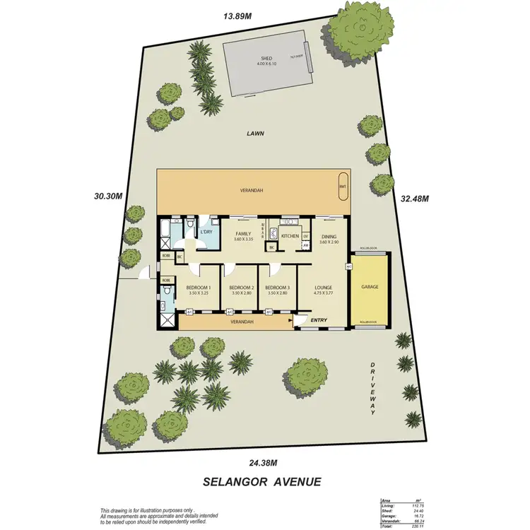 Floorplan of Homely house listing, 17 Selangor Avenue, Fairview Park SA 5126