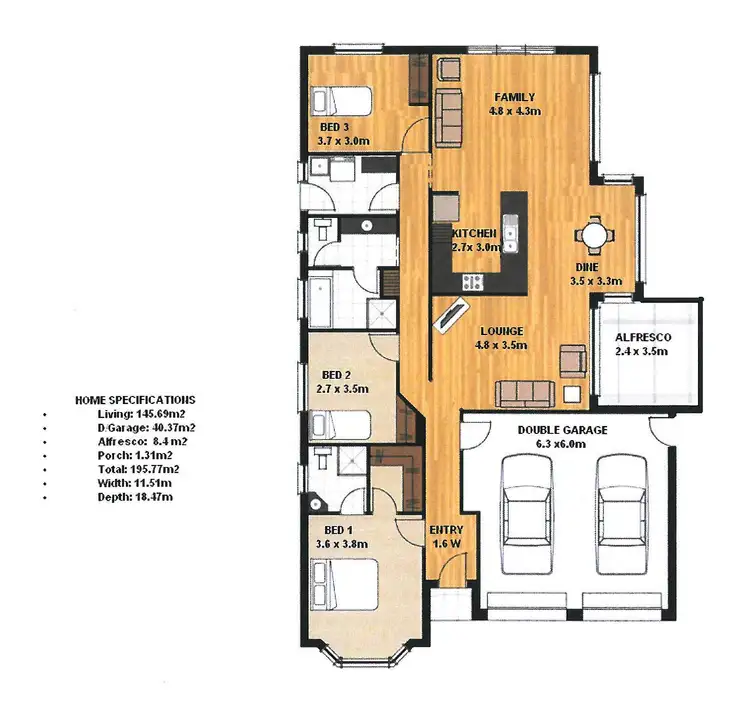 Floorplan of Homely house listing, 2 Teal Close, Aldinga Beach SA 5173