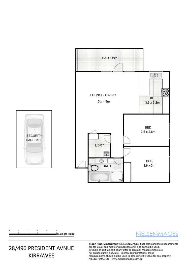 Floorplan of Homely unit listing, 28/496 President Ave, Kirrawee NSW 2232