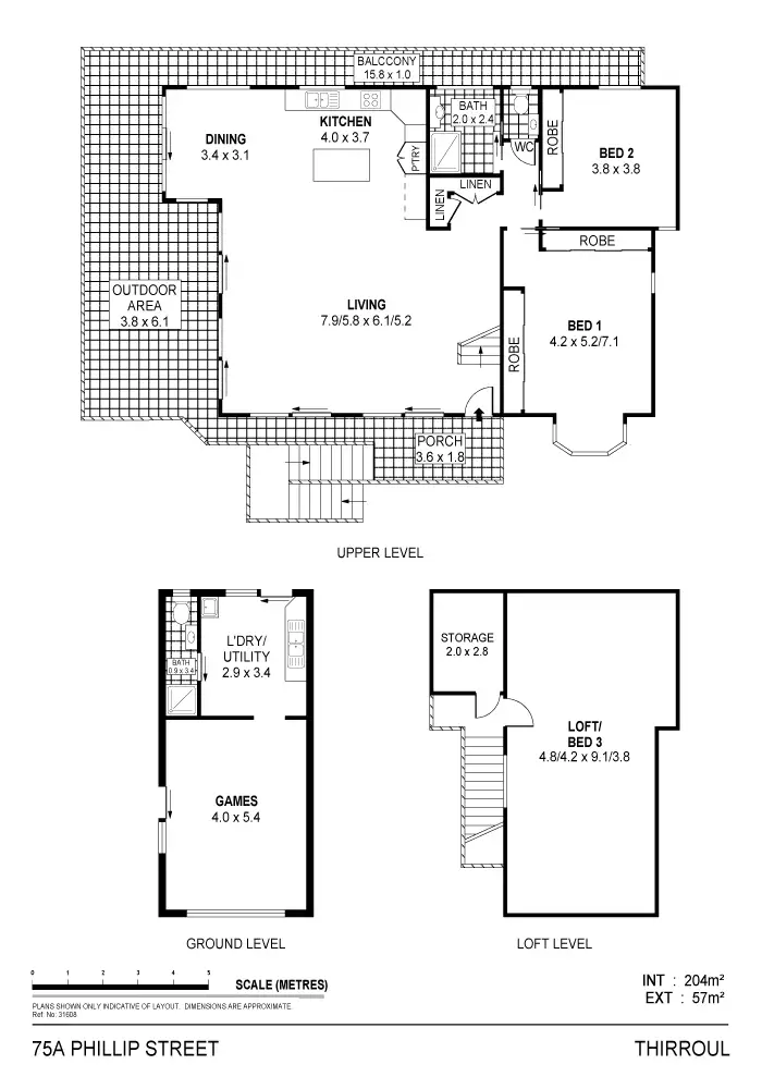 Floorplan of Homely house listing, 75A Phillip Street, Thirroul NSW 2515