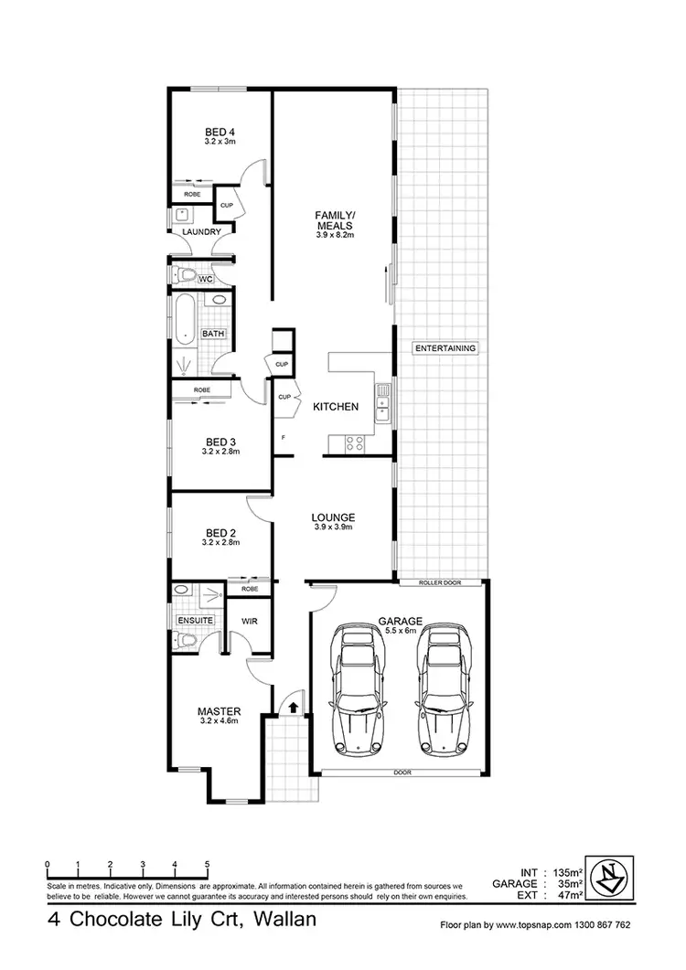 Floorplan of Homely house listing, 4 Chocolate Lily Court, Wallan VIC 3756