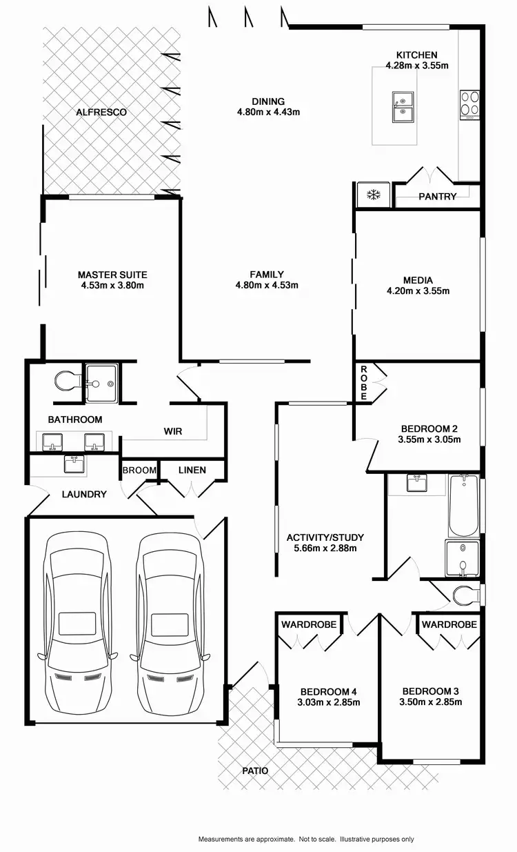 Floorplan of Homely house listing, 16 Carter Street, Oran Park NSW 2570