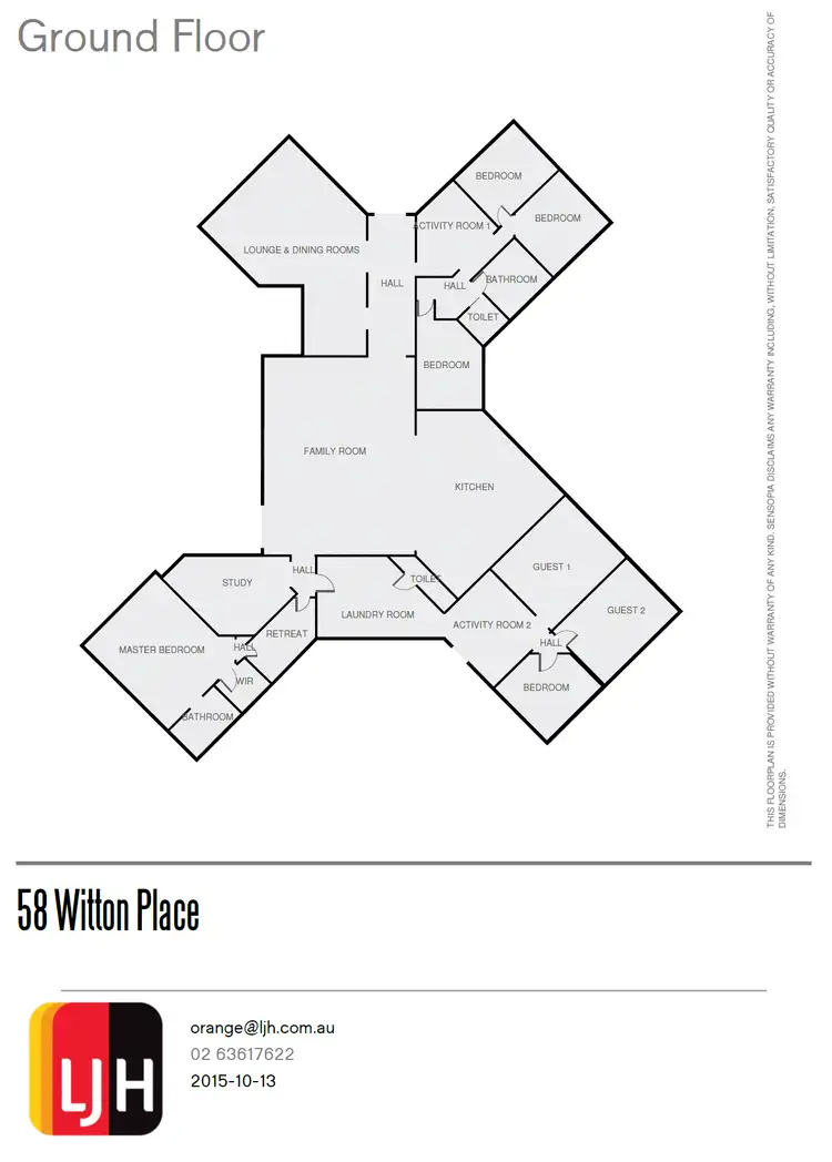 Floorplan of Homely house listing, 58 Witton Place, Orange NSW 2800