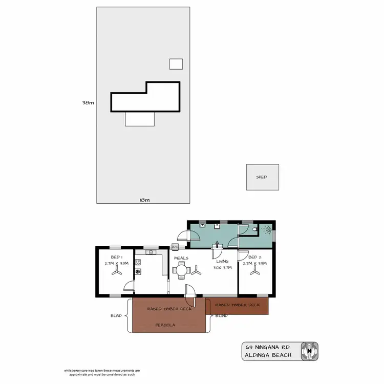 Floorplan of Homely house listing, 69 Ningana Road, Aldinga Beach SA 5173