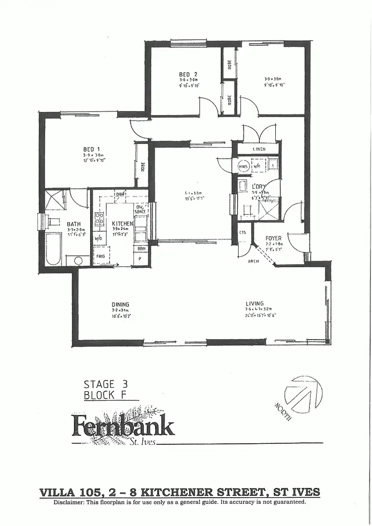 Floorplan of Homely villa listing, Villa 105/2 - 8 Kitchener Street, St Ives NSW 2075