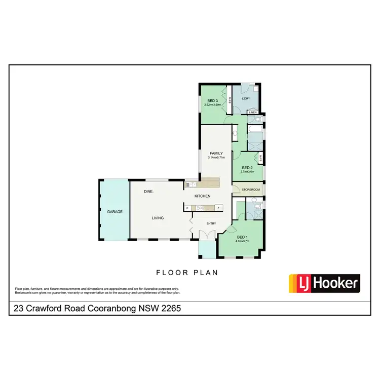 Floorplan of Homely house listing, 23 Crawford Road, Cooranbong NSW 2265