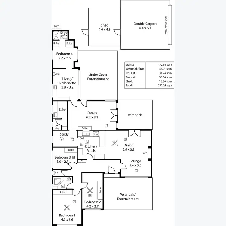 Floorplan of Homely house listing, 29 Riverway, Fulham Gardens SA 5024