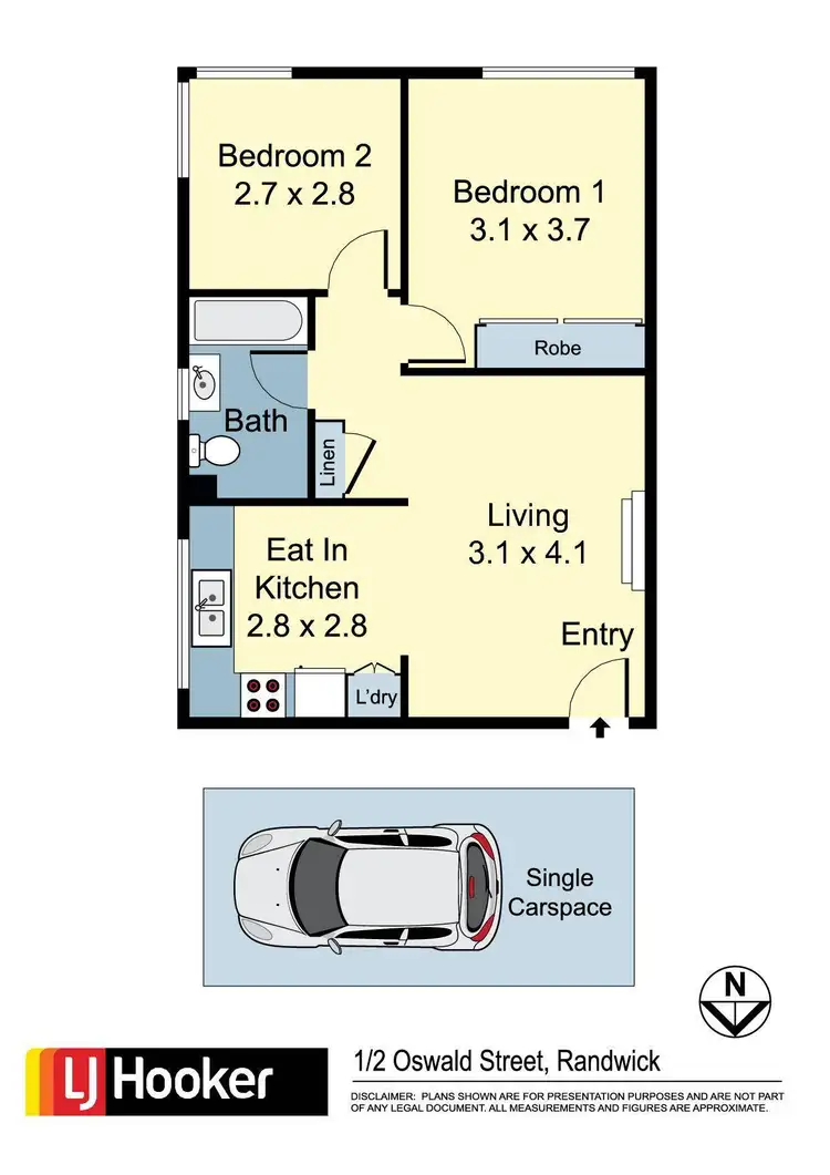 Floorplan of Homely apartment listing, 1/2-4 Oswald Street, Randwick NSW 2031