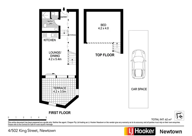 Floorplan of Homely apartment listing, 4/502 King Street, Newtown NSW 2042