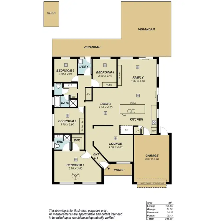 Floorplan of Homely house listing, 10 Oregan Crescent, St Agnes SA 5097