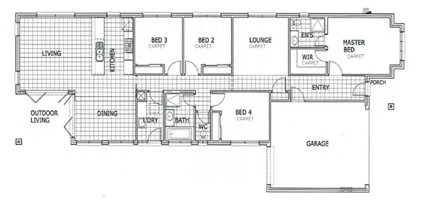 Floorplan of Homely house listing, 34 Viridian Avenue, Officer VIC 3809