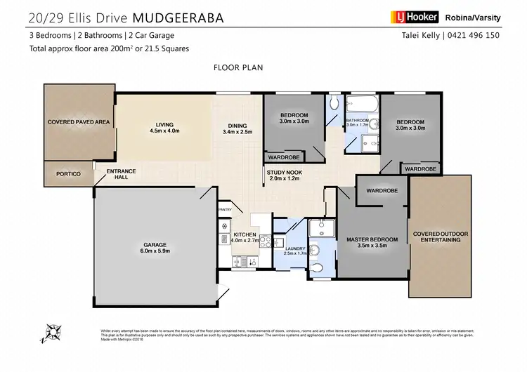 Floorplan of Homely house listing, 20/29 Ellis Drive, Mudgeeraba QLD 4213