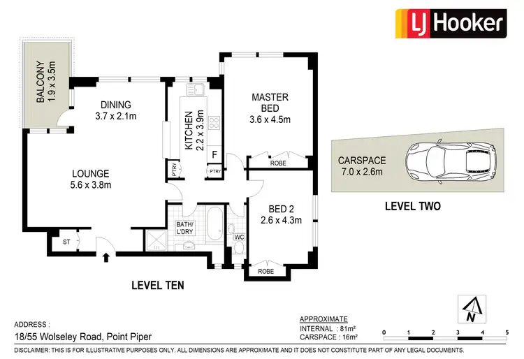 Floorplan of Homely apartment listing, 18/55 Wolseley Road, Point Piper NSW 2027