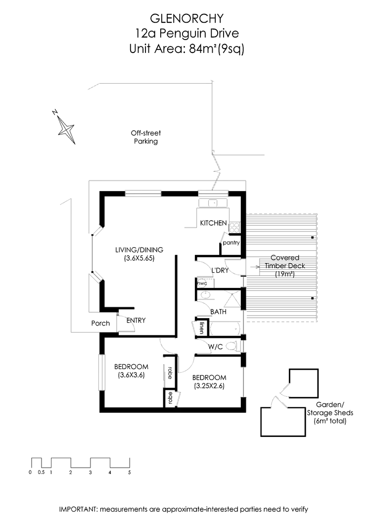 Floorplan of Homely unit listing, 2/12 Penguin Drive, Glenorchy TAS 7010