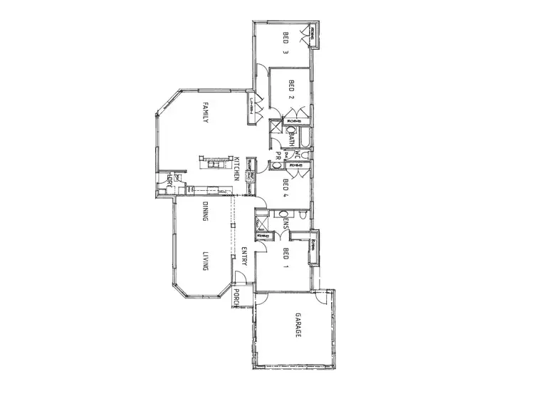Floorplan of Homely house listing, 1 Spindrift Way, Seabrook VIC 3028