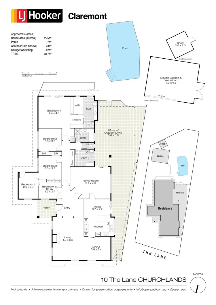 Floorplan of Homely house listing, 10 The Lane, Churchlands WA 6018