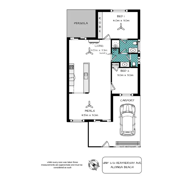 Floorplan of Homely unit listing, 2/21 Heathersay Avenue, Aldinga Beach SA 5173
