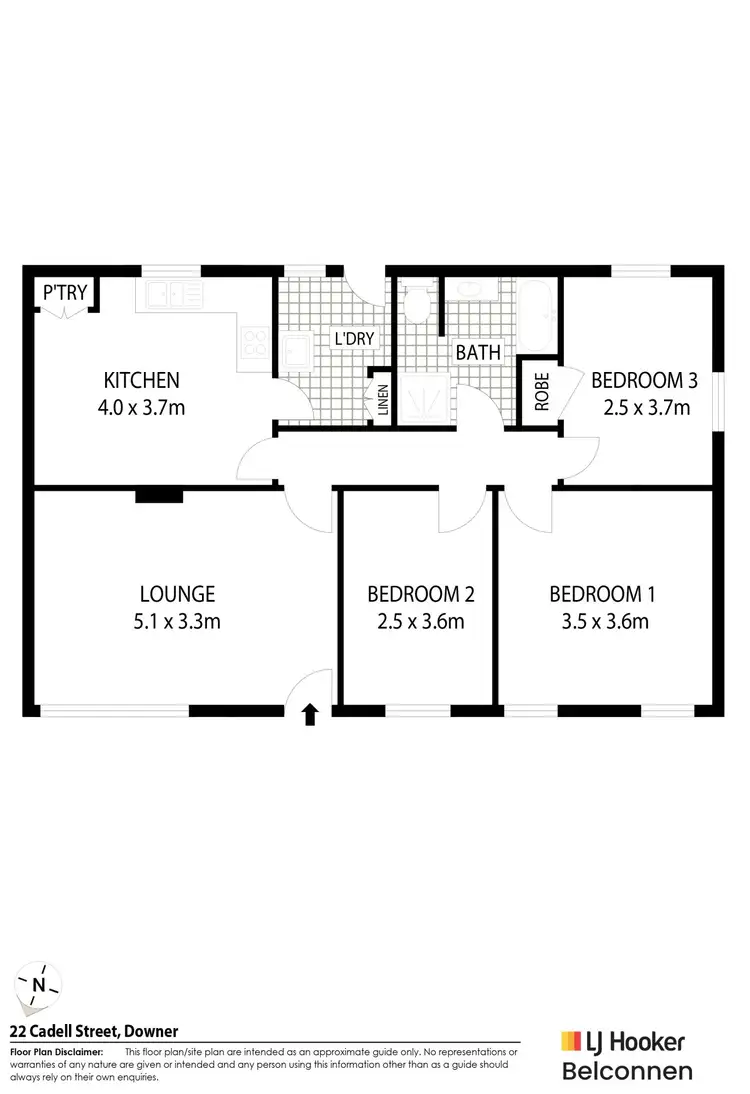 Floorplan of Homely house listing, 22 Cadell Street, Downer ACT 2602