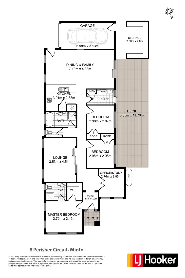 Floorplan of Homely house listing, 8 Perisher Circuit, Minto NSW 2566