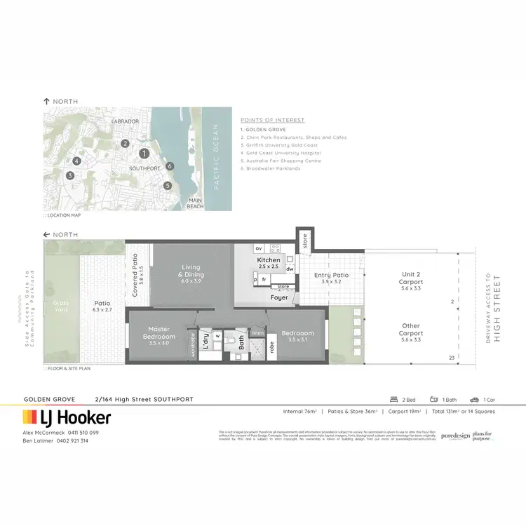 Floorplan of Homely unit listing, 2/164 High Street, Southport QLD 4215