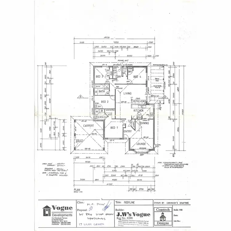 Floorplan of Homely house listing, 17 Lilac Green, Halls Head WA 6210