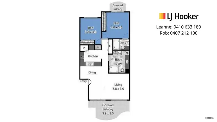 Floorplan of Homely unit listing, 14/1500 Gold Coast Highway, Palm Beach QLD 4221