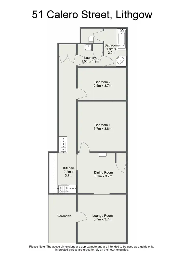 Floorplan of Homely house listing, 51 Calero Street, Lithgow NSW 2790