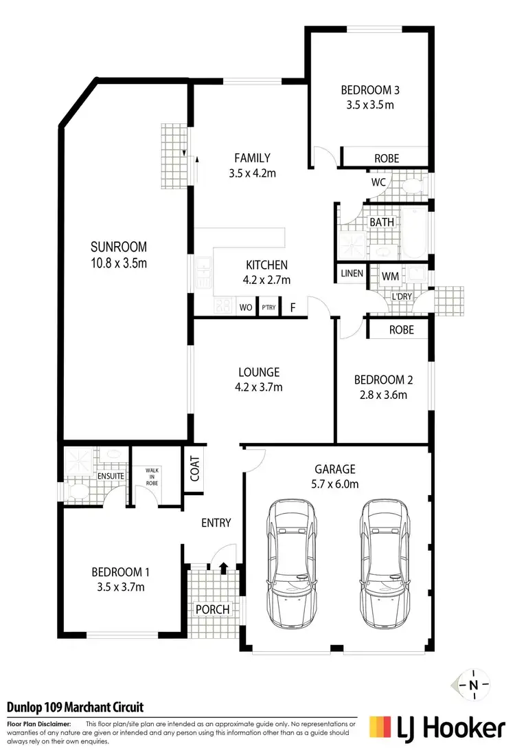 Floorplan of Homely house listing, 109 Marchant Circuit, Dunlop ACT 2615