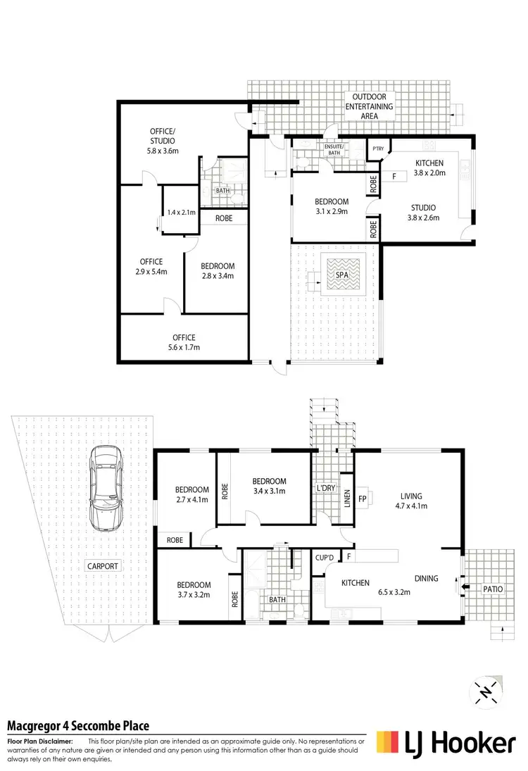 Floorplan of Homely house listing, 4 Seccombe Place, Macgregor ACT 2615