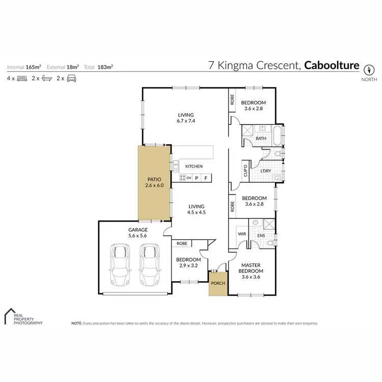 Floorplan of Homely house listing, 7 Kingma Crescent, Caboolture QLD 4510