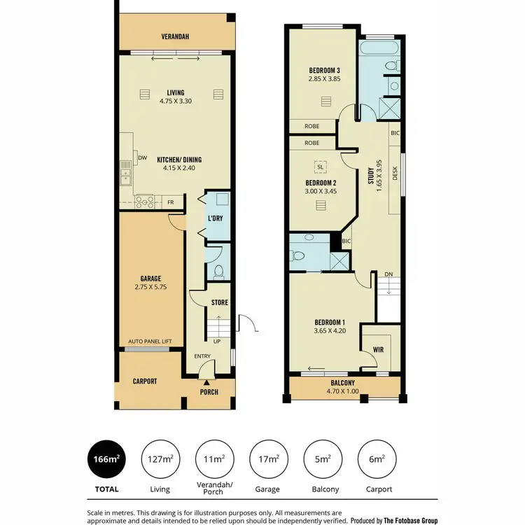 Floorplan of Homely house listing, 11B Morphett Place, Mawson Lakes SA 5095