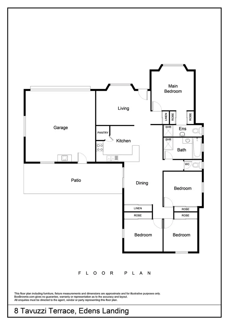 Floorplan of Homely house listing, 8 Tavuzzi Terrace, Edens Landing QLD 4207