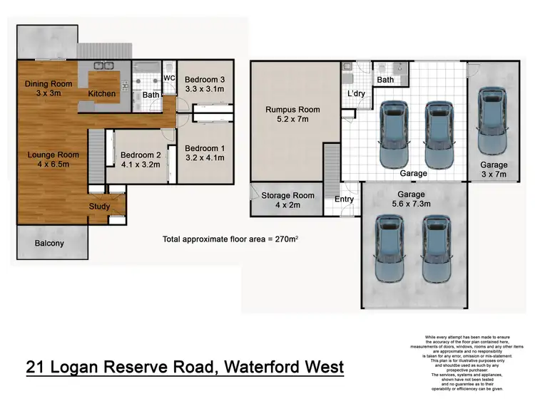 Floorplan of Homely house listing, 21 Logan Reserve Road, Waterford West QLD 4133