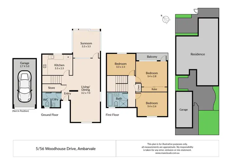 Floorplan of Homely townhouse listing, 5/56 Woodhouse Drive, Ambarvale NSW 2560