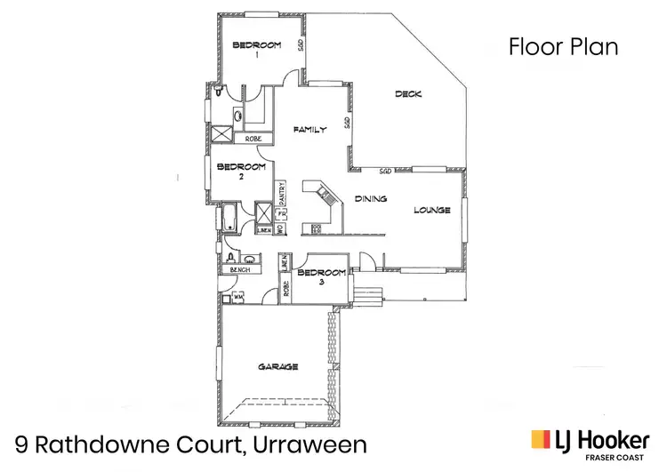Floorplan of Homely house listing, 9 Rathdowne Court, Urraween QLD 4655