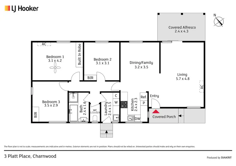Floorplan of Homely house listing, 3 Platt Place, Charnwood ACT 2615