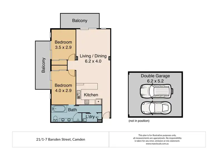 Floorplan of Homely unit listing, 21/1-7 Barsden Street, Camden NSW 2570