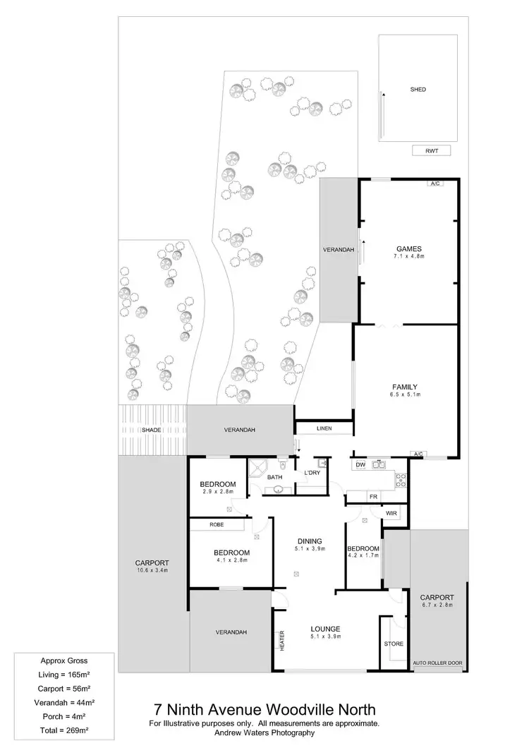 Floorplan of Homely house listing, 7 Ninth Avenue, Woodville North SA 5012