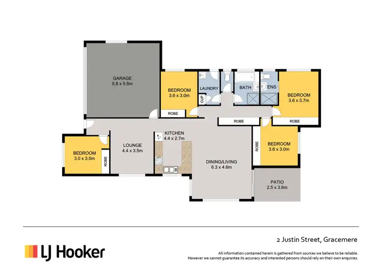 Floorplan of Homely house listing, 2 Justin Street, Gracemere QLD 4702
