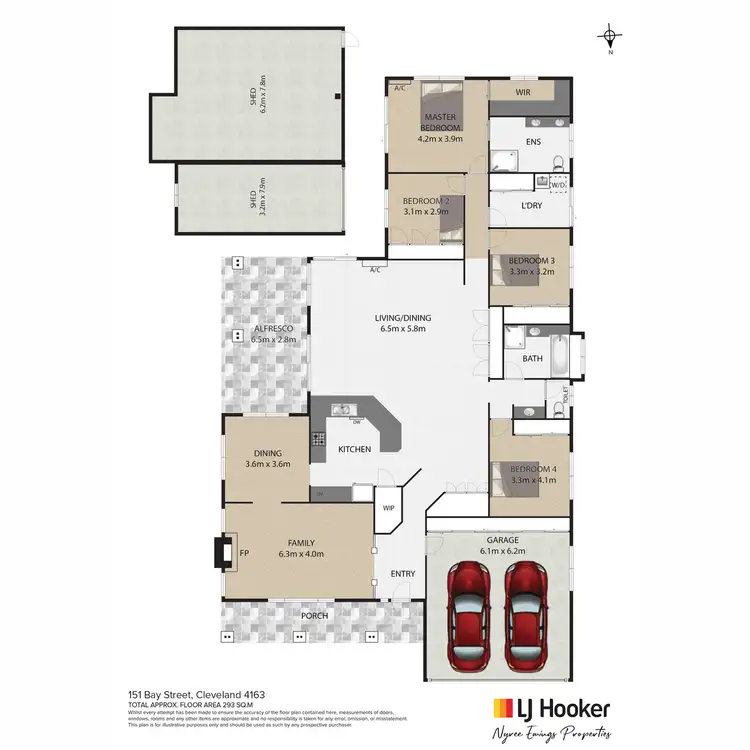 Floorplan of Homely house listing, 151 Bay Street, Cleveland QLD 4163