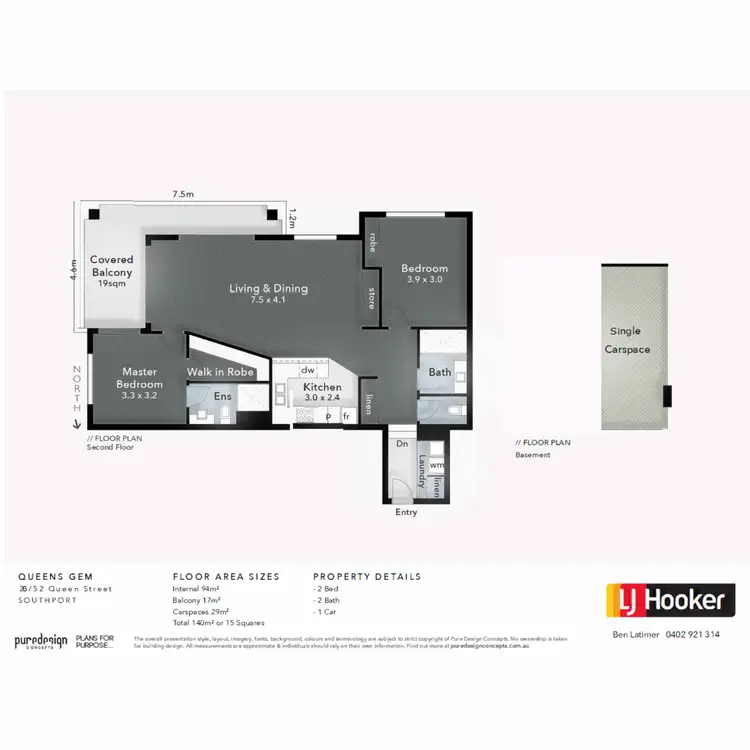 Floorplan of Homely apartment listing, 26/52 Queen Street, Southport QLD 4215