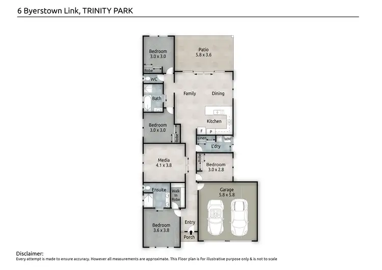 Floorplan of Homely house listing, 6 Byerstown Link, Trinity Park QLD 4879