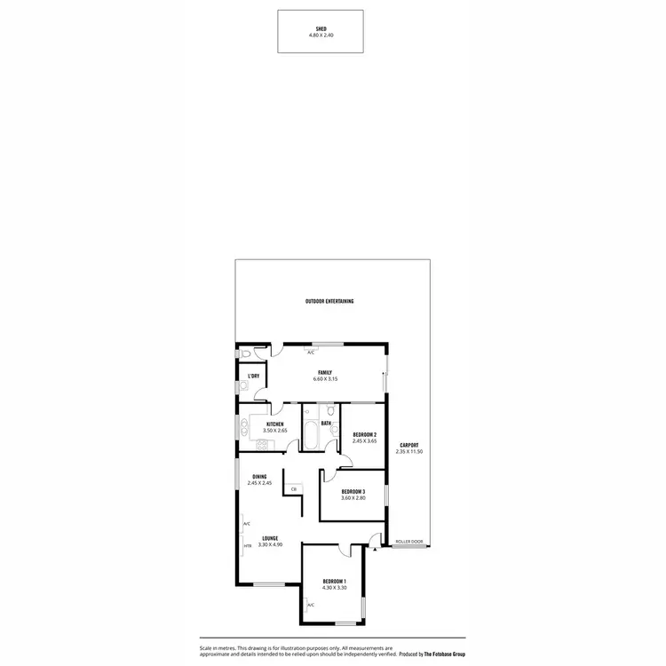 Floorplan of Homely house listing, 36 McGregor Terrace, Rosewater SA 5013
