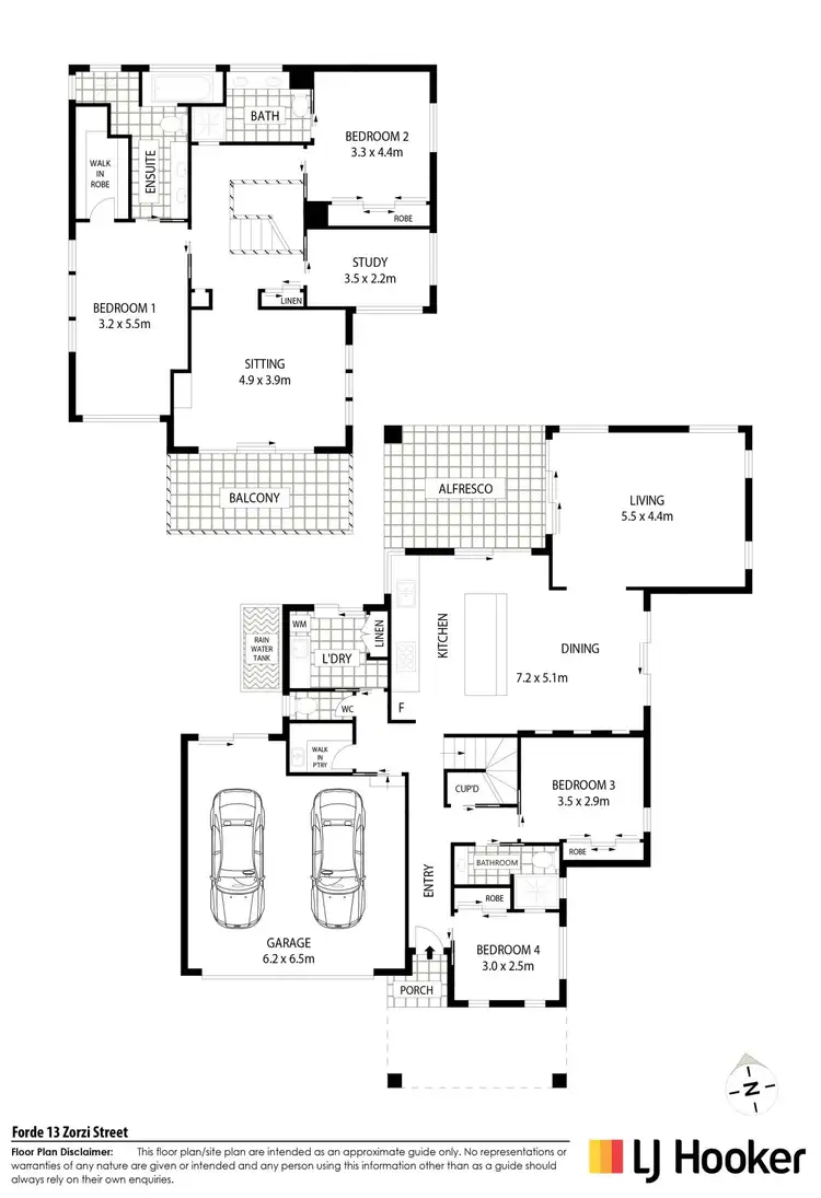 Floorplan of Homely house listing, 13 Zorzi Street, Forde ACT 2914