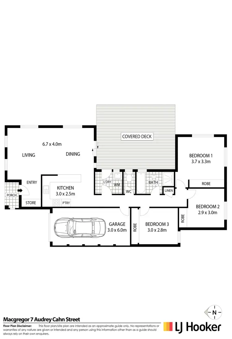 Floorplan of Homely house listing, 7 Audrey Cahn Street, Macgregor ACT 2615