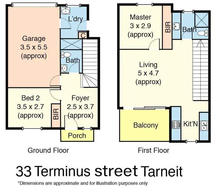 Floorplan of Homely townhouse listing, 33 Terminus Street, Tarneit VIC 3029